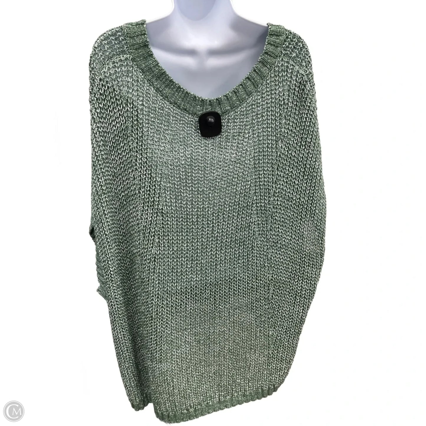 Sweater Short Sleeve By Kori America In Green, Size: M/L