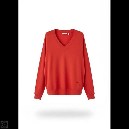 Top Long Sleeve By Peace Love World In Orange, Size: L