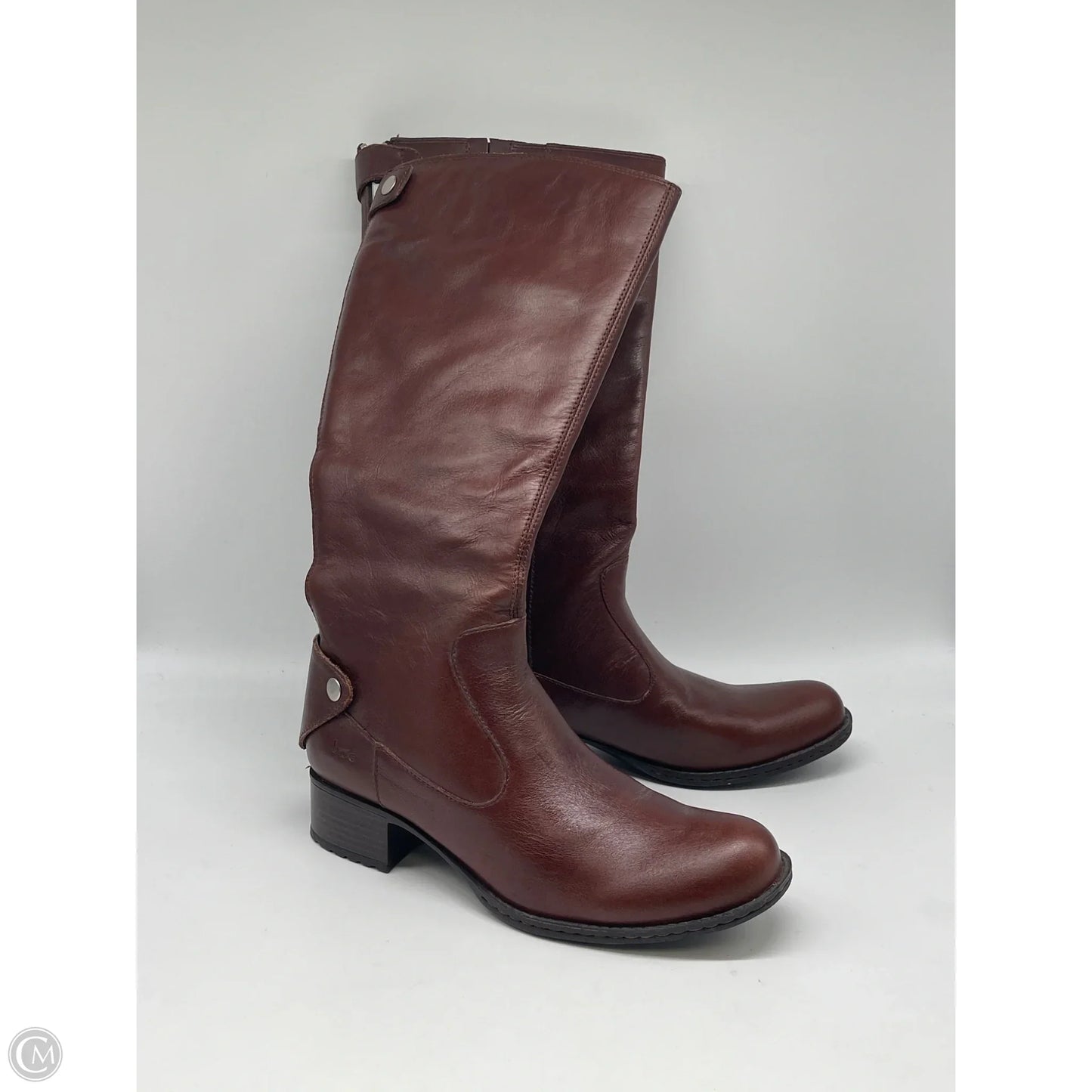 Boots Mid-calf Heels By Boc In Brown, Size: 8