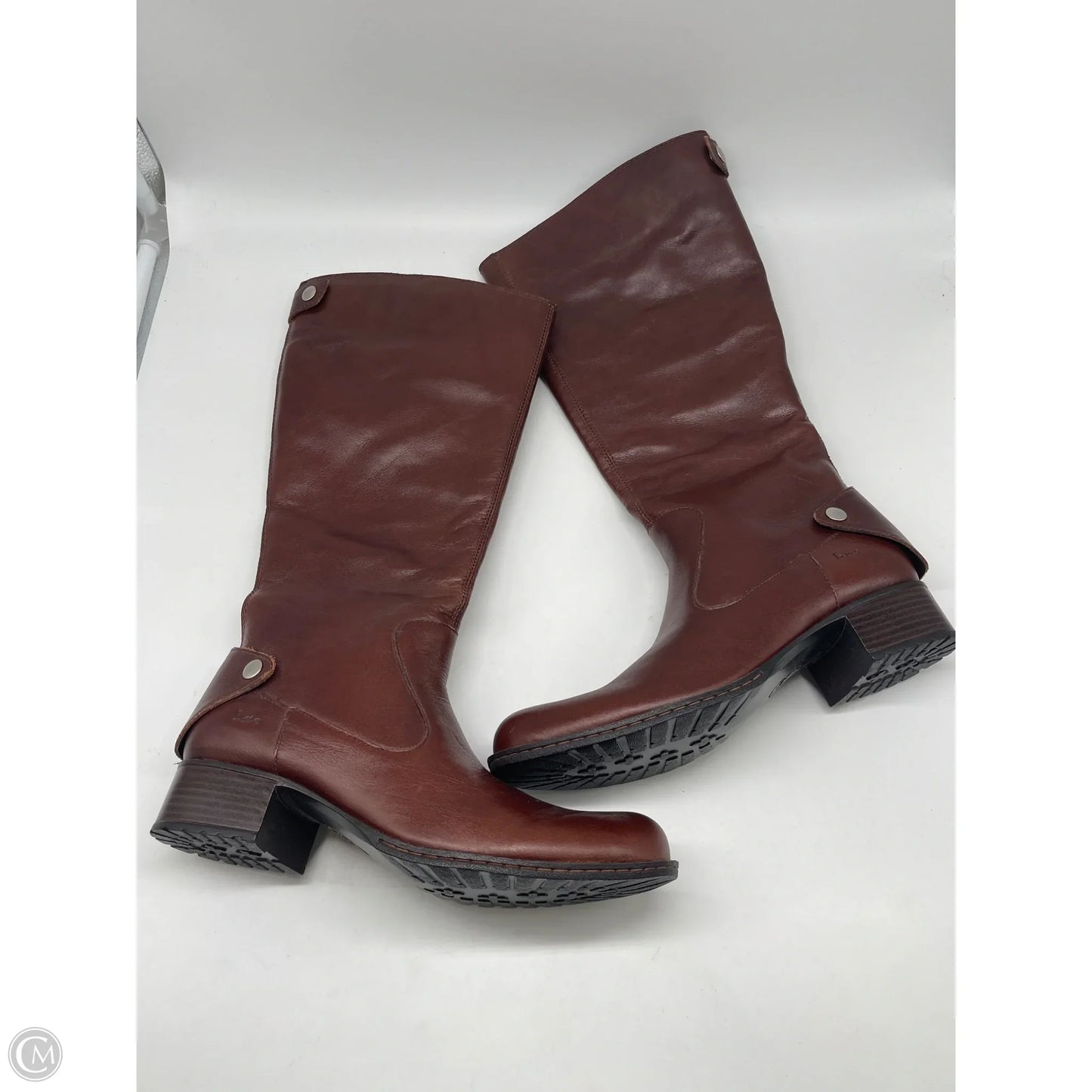 Boots Mid-calf Heels By Boc In Brown, Size: 8