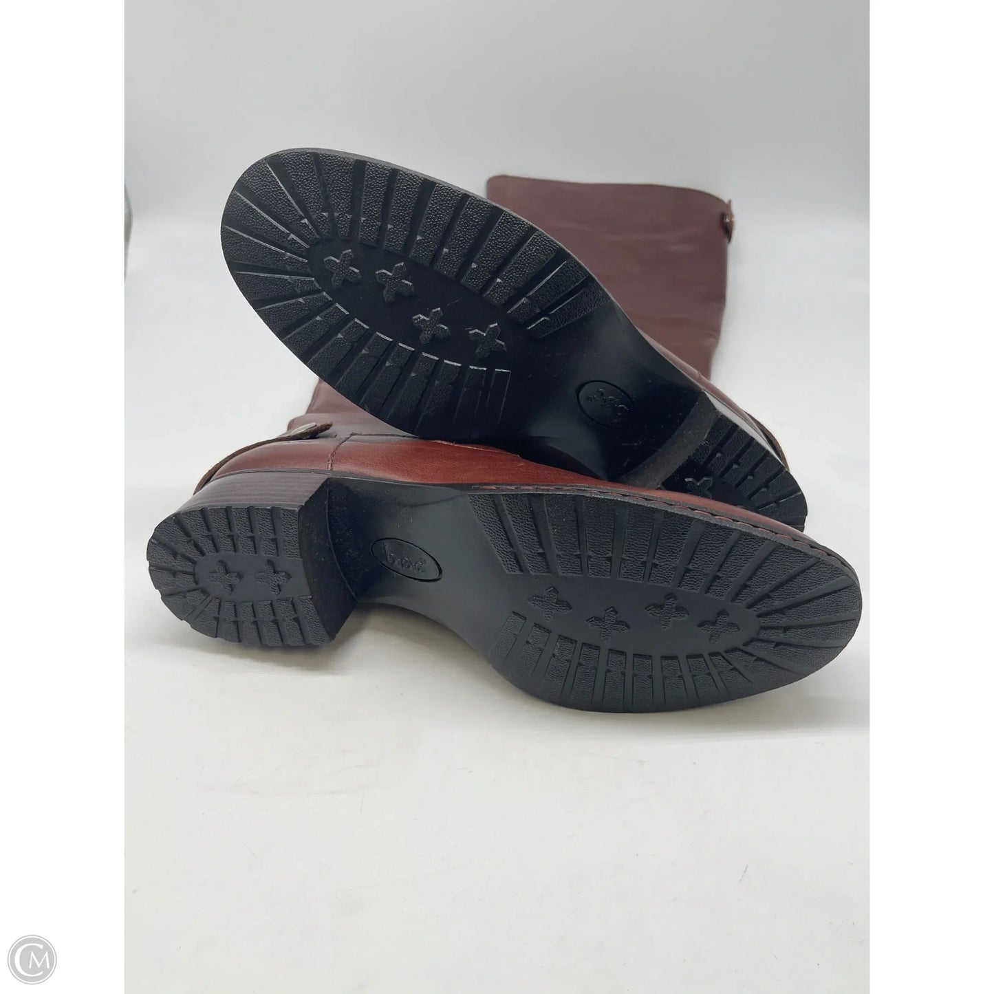 Boots Mid-calf Heels By Boc In Brown, Size: 8