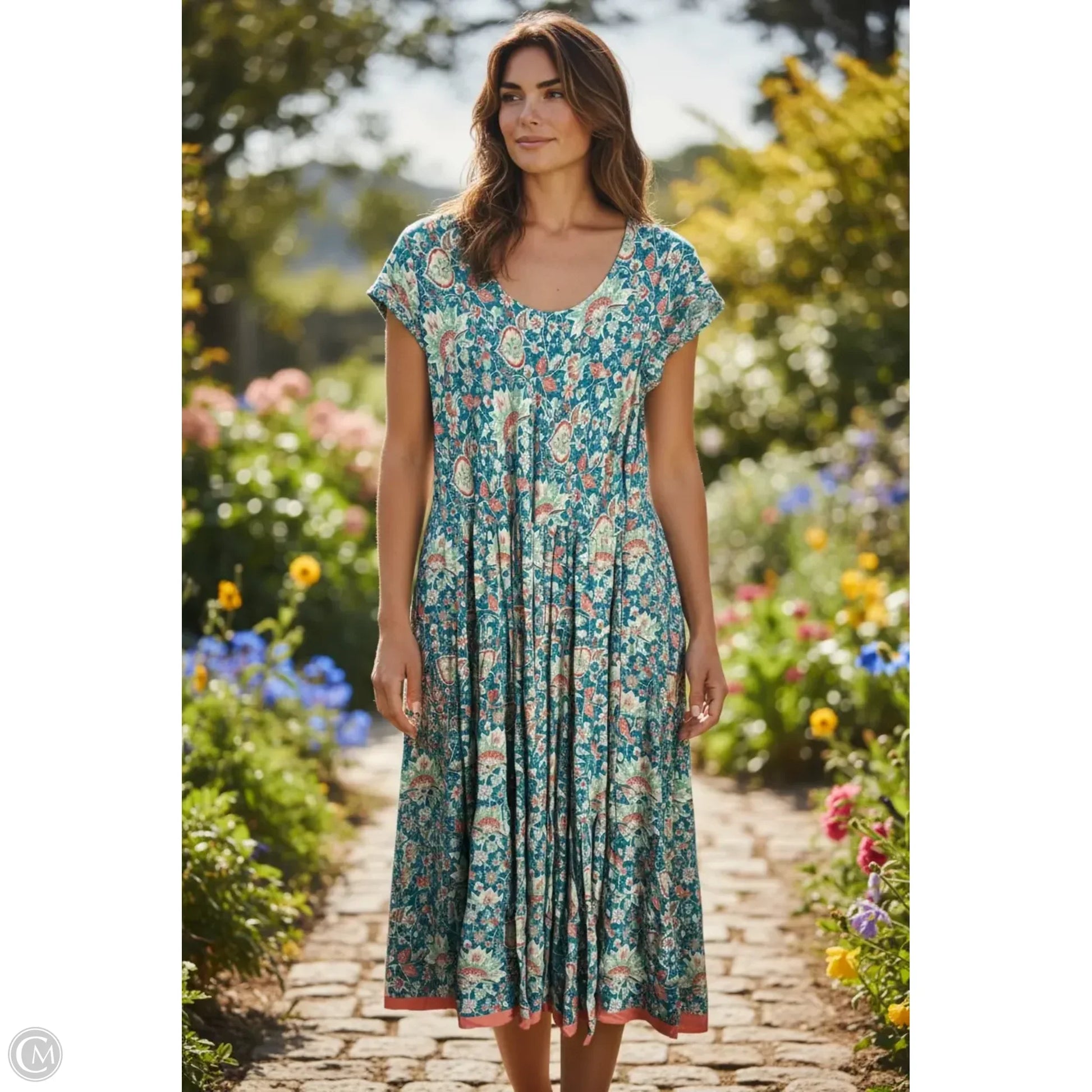 soft surroundings maxi dress Soft Surroundings Rose Paisley Maxi Dress Size S