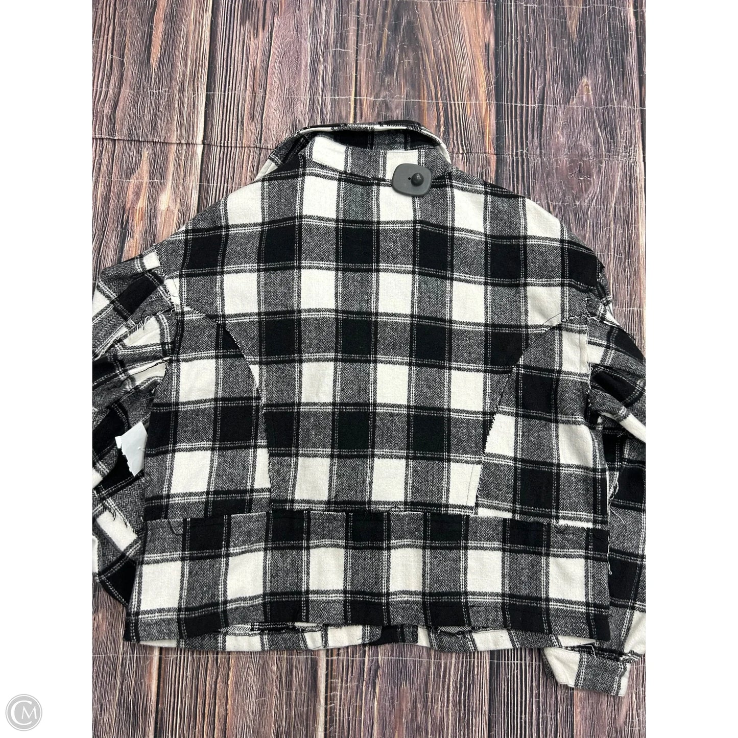 Jacket Other By Pol In Black & White, Size: S