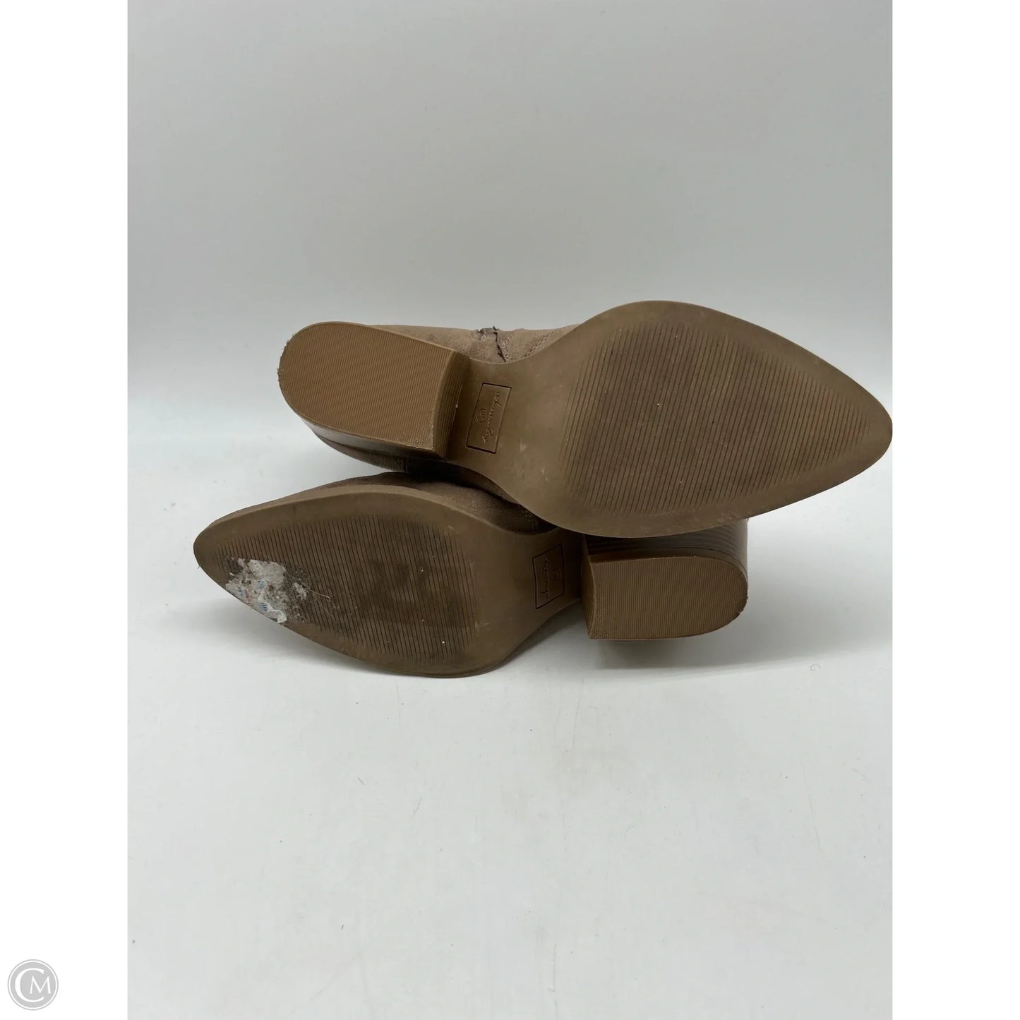 Boots Ankle Heels By American Rag In Brown, Size: 9.5