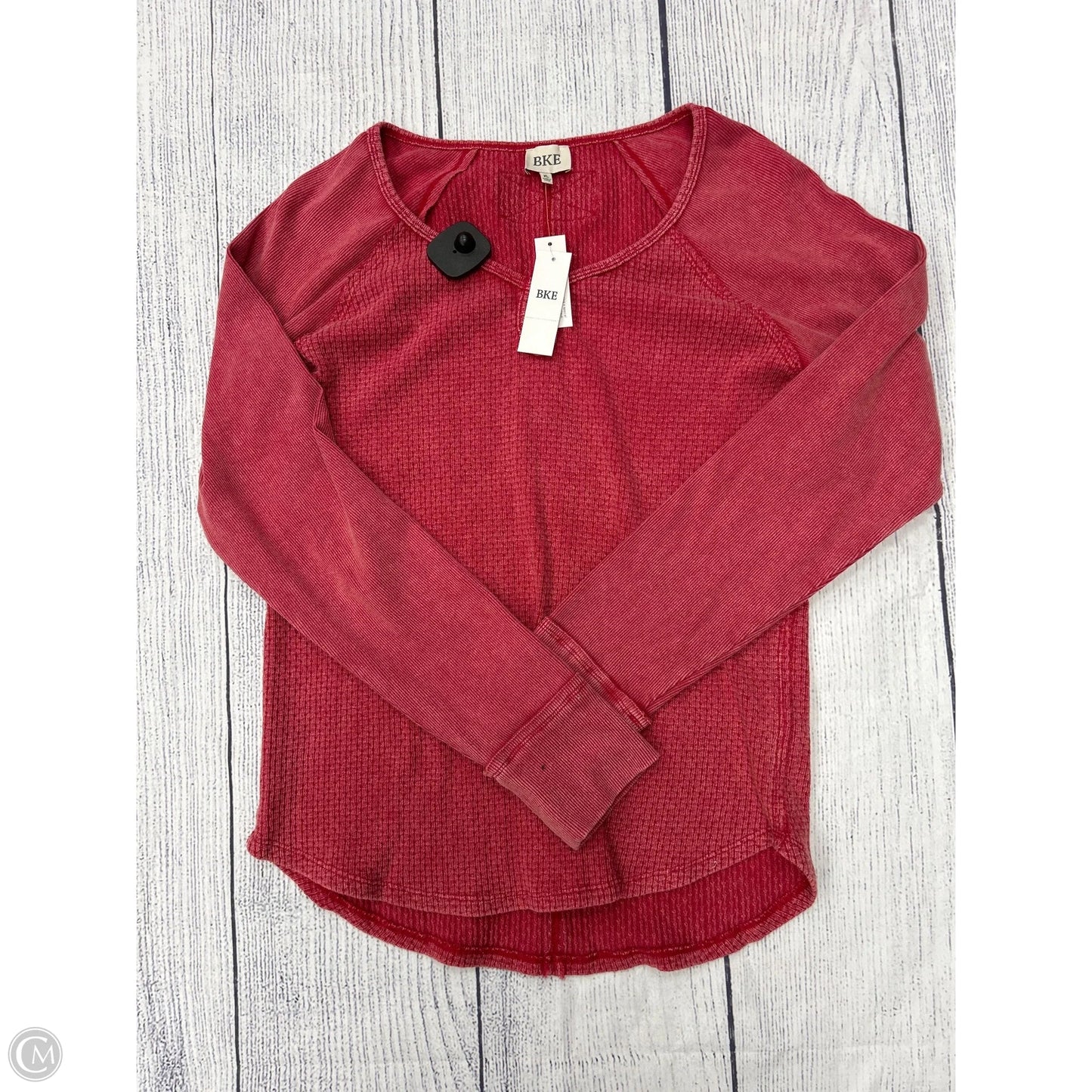Top Long Sleeve By Bke In Red, Size: Xl