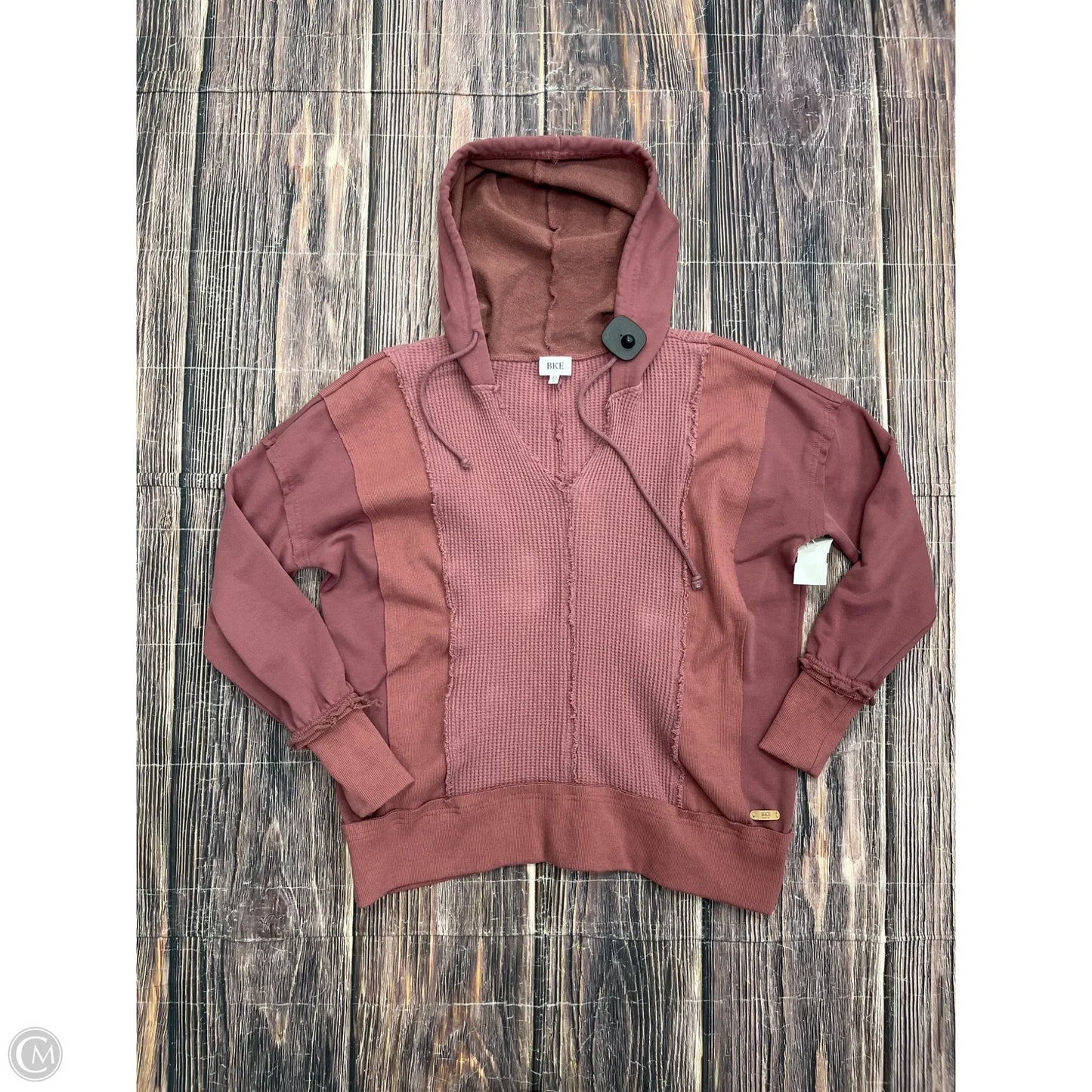 Sweatshirt Hoodie By Bke In Pink, Size: Xs