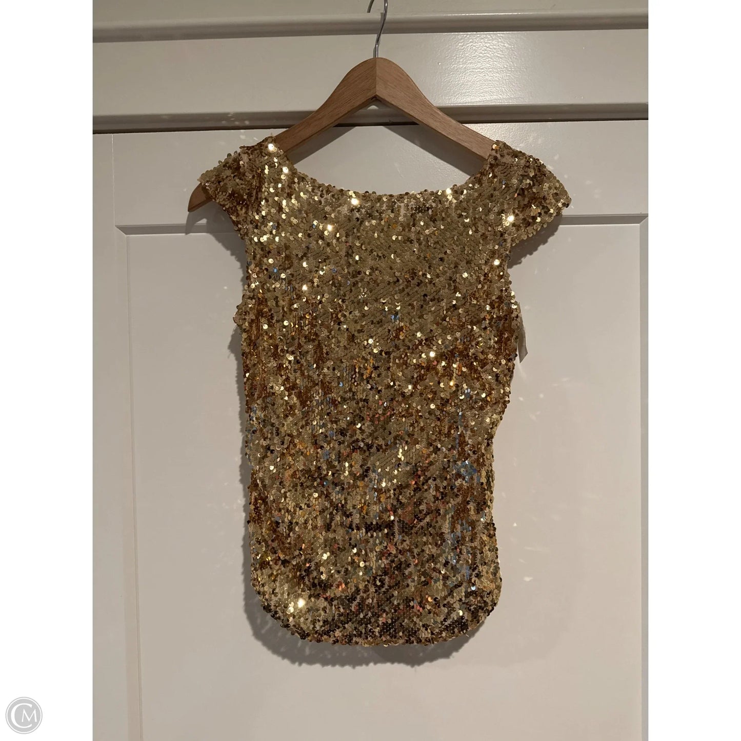 Tank Top By Free People In Gold, Size: Xs