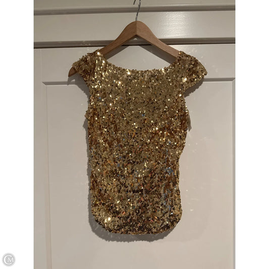 Tank Top By Free People In Gold, Size: Xs