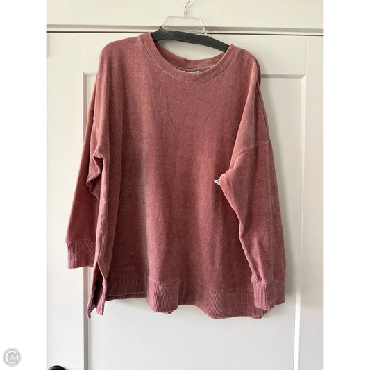 Top Long Sleeve By Jockey In Pink, Size: 2x