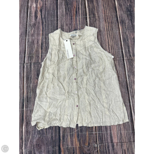 Tank Top By Paparazzi In Tan, Size: S