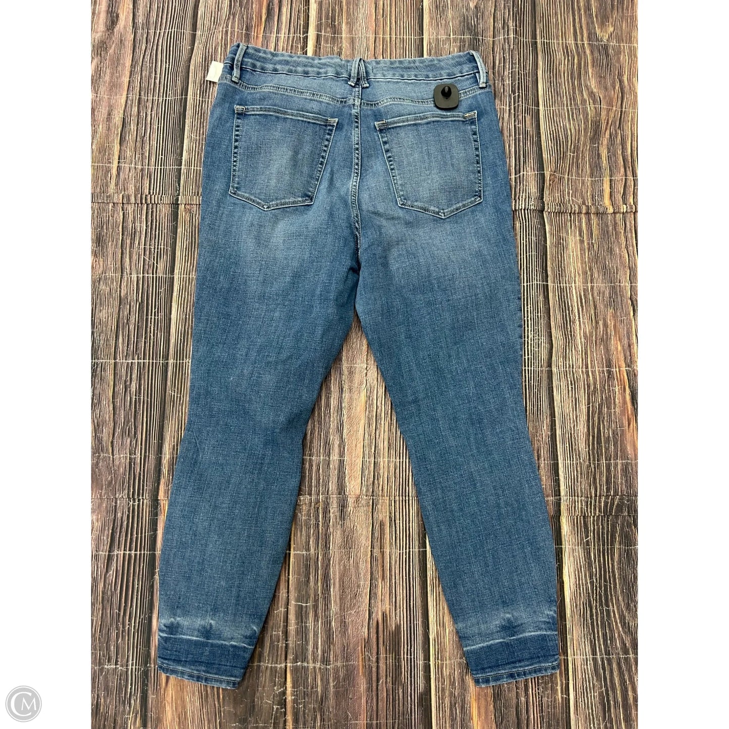 Jeans Straight By Good American In Blue Denim, Size: 16