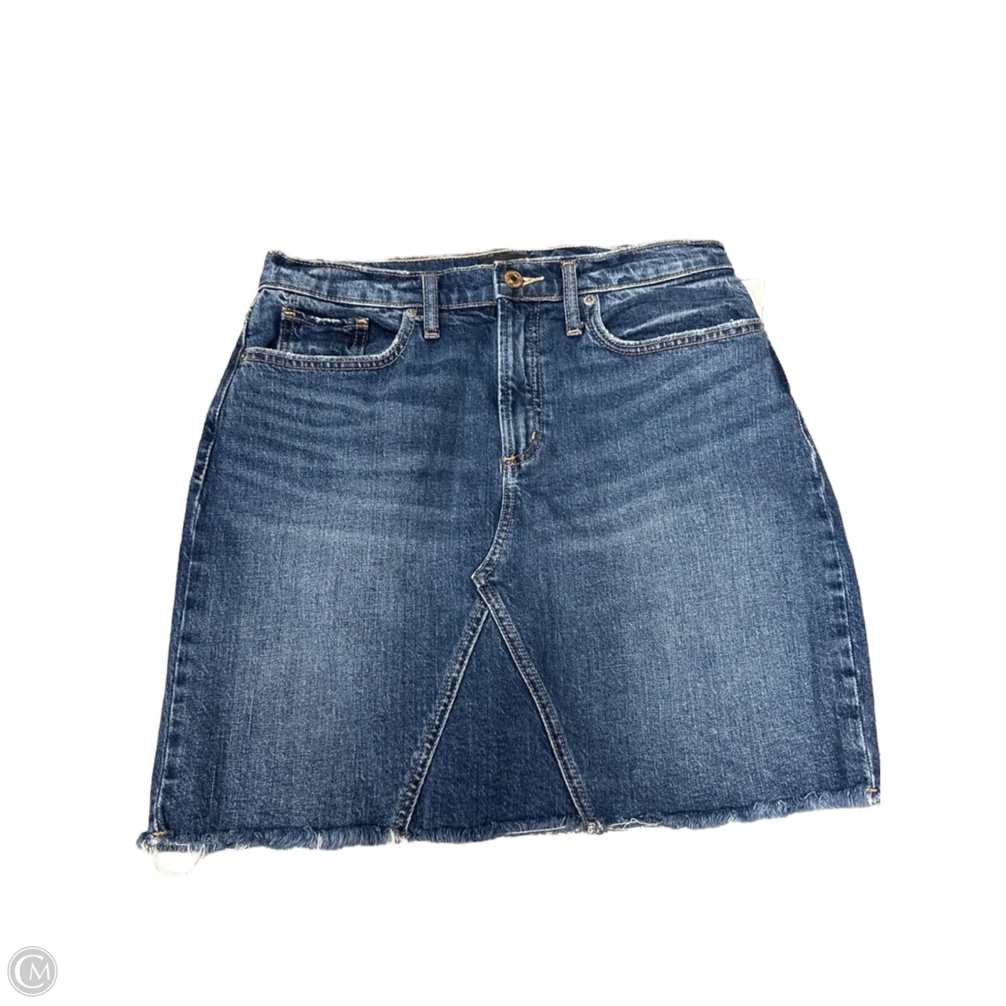 Skirt Mini & Short By Silver In Blue Denim, Size: S