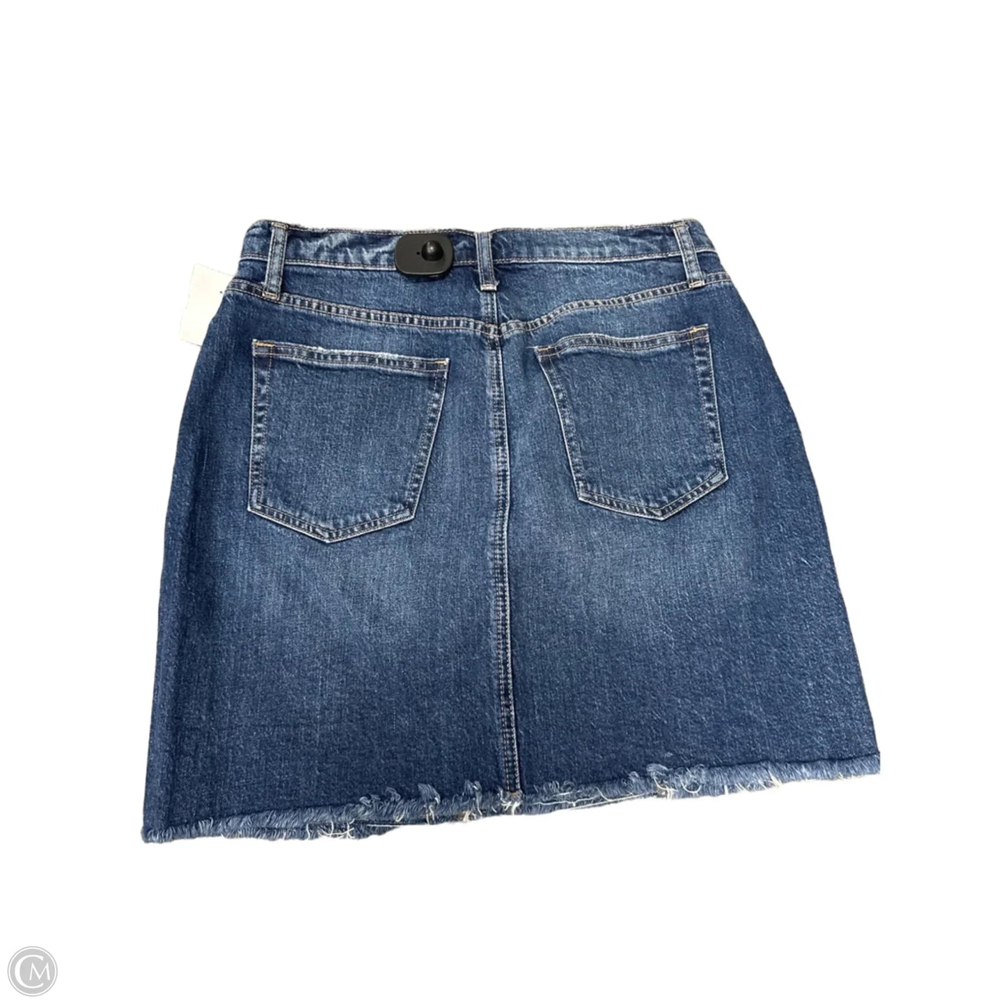 Skirt Mini & Short By Silver In Blue Denim, Size: S