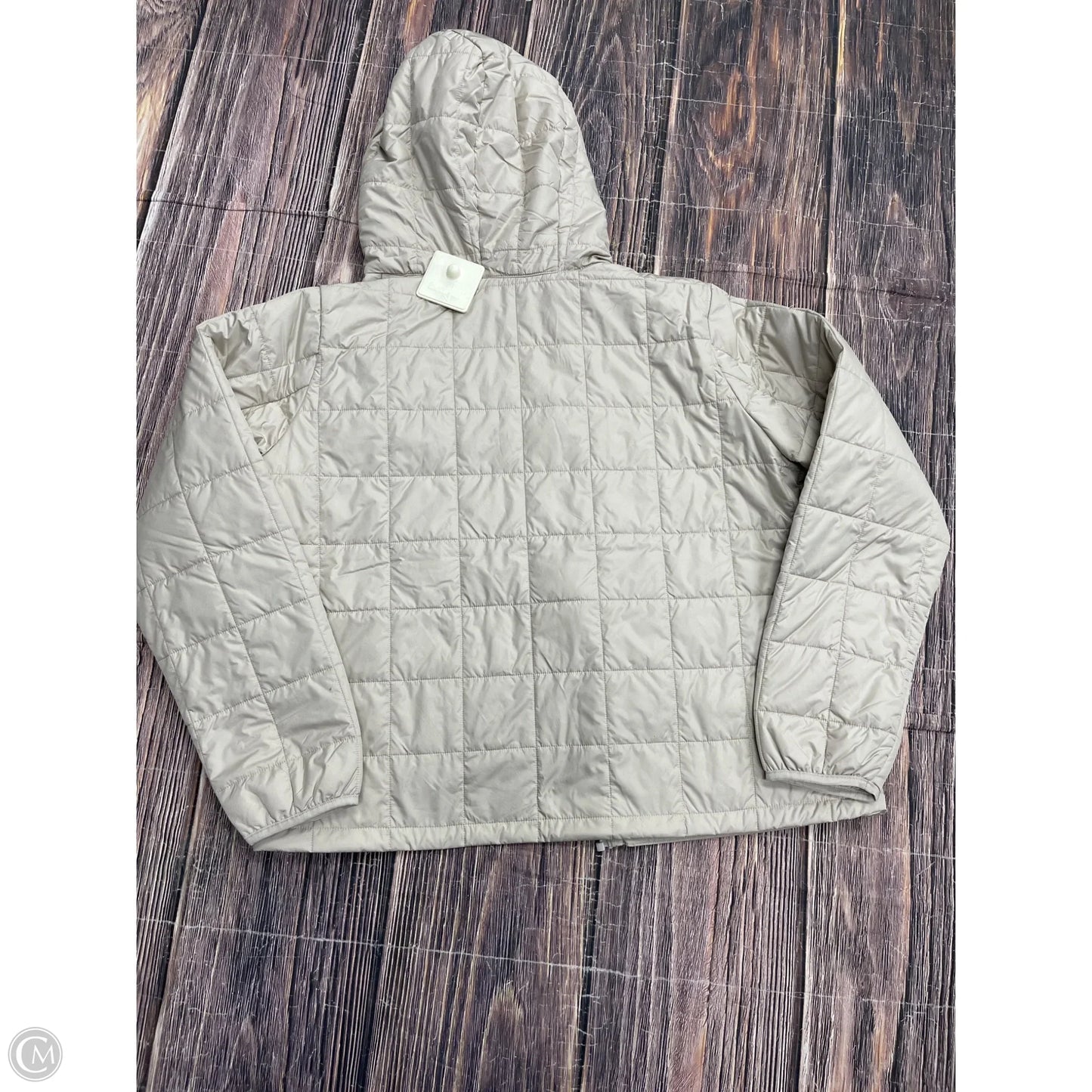 Jacket Puffer & Quilted By Eddie Bauer In Tan, Size: L