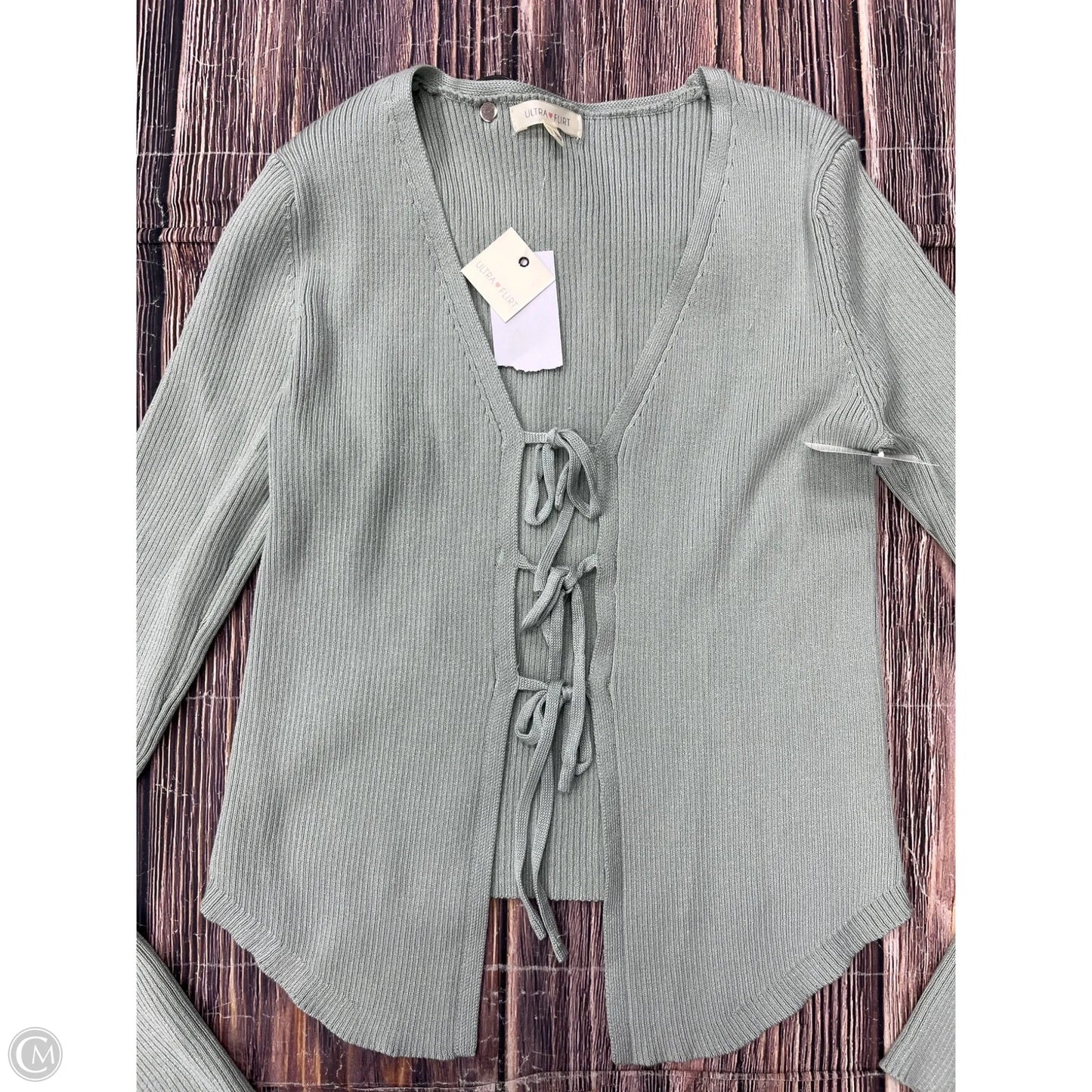 Cardigan By Ultra Flirt In Green, Size: L