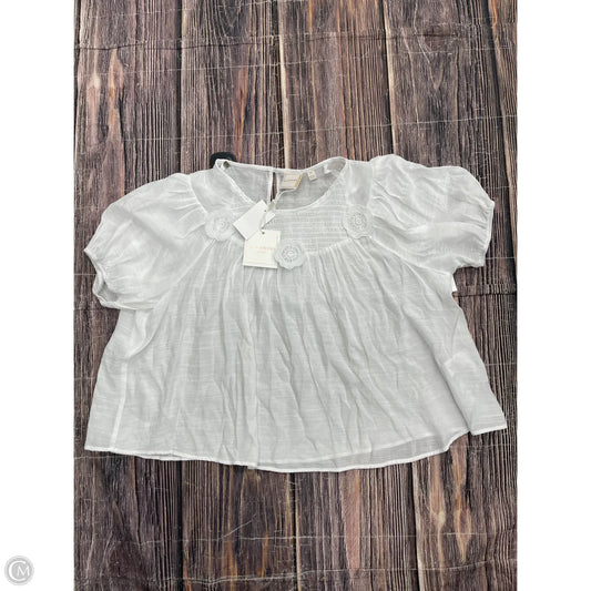 Top Short Sleeve By Zac And Rachel In White, Size: Lp