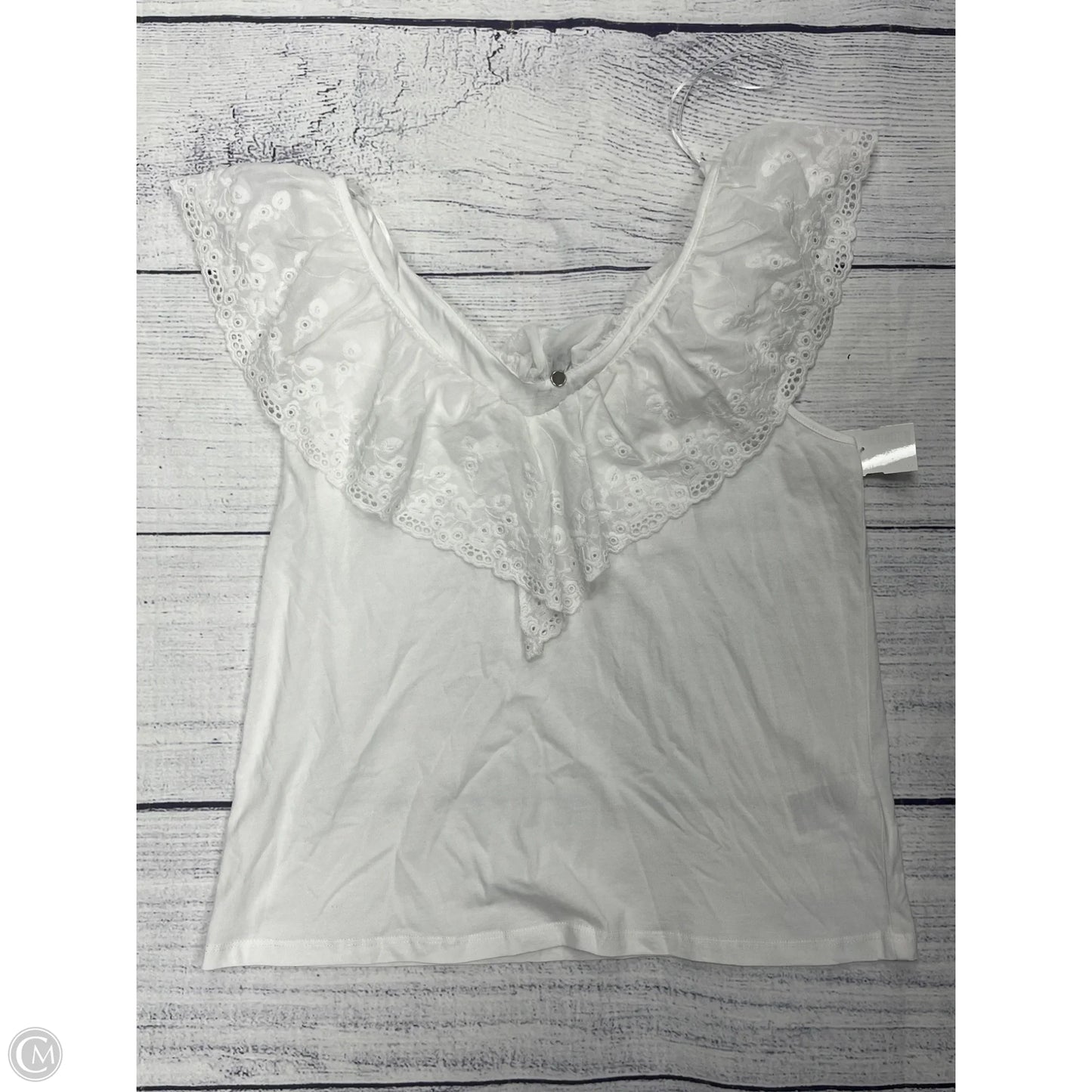 Tank Top By H&m In White, Size: M