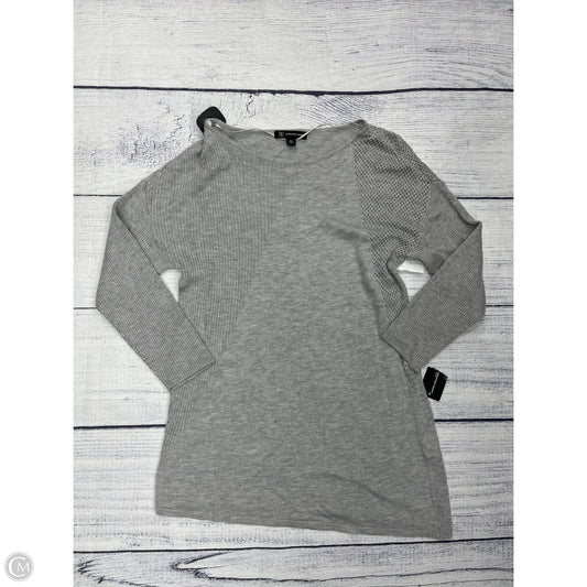 Top 3/4 Sleeve By Inc In Grey, Size: Mp