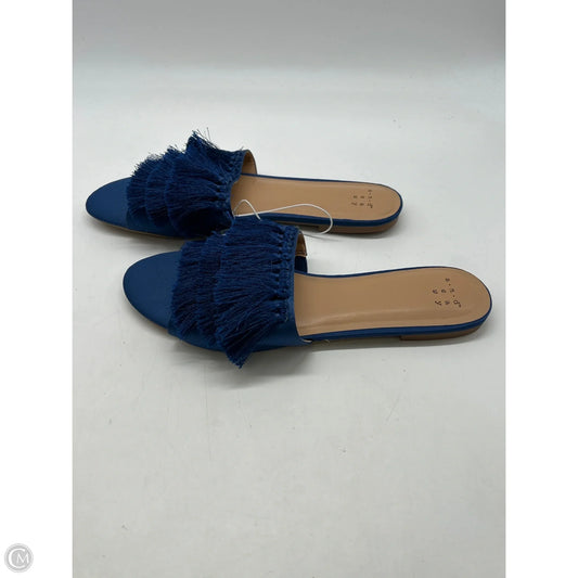Sandals Flats By A New Day In Blue, Size: 9