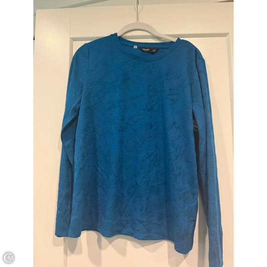 Top Long Sleeve By Simply Vera In Blue, Size: S