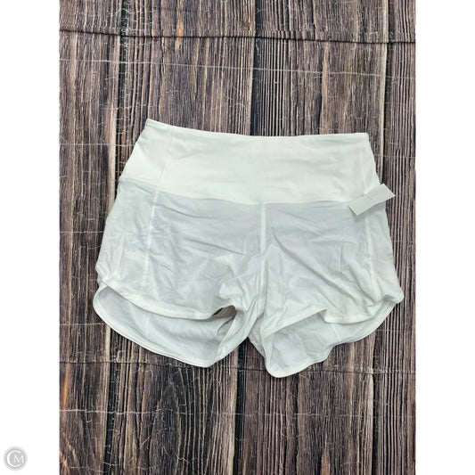Athletic Shorts By Lululemon In White, Size: 4