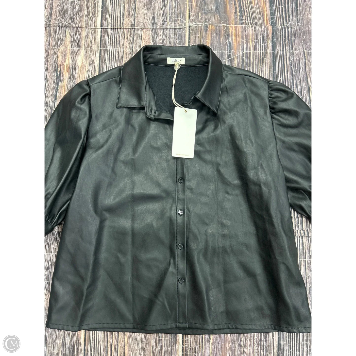 Jacket Shirt By Dylan In Black, Size: M