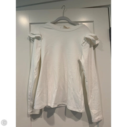 Top Long Sleeve By Betseys Boutique Shop In White, Size: S