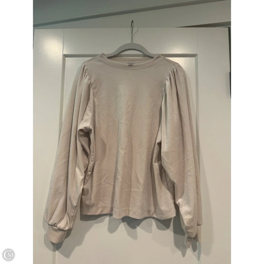 Top Long Sleeve By Loft In Tan, Size: Xs