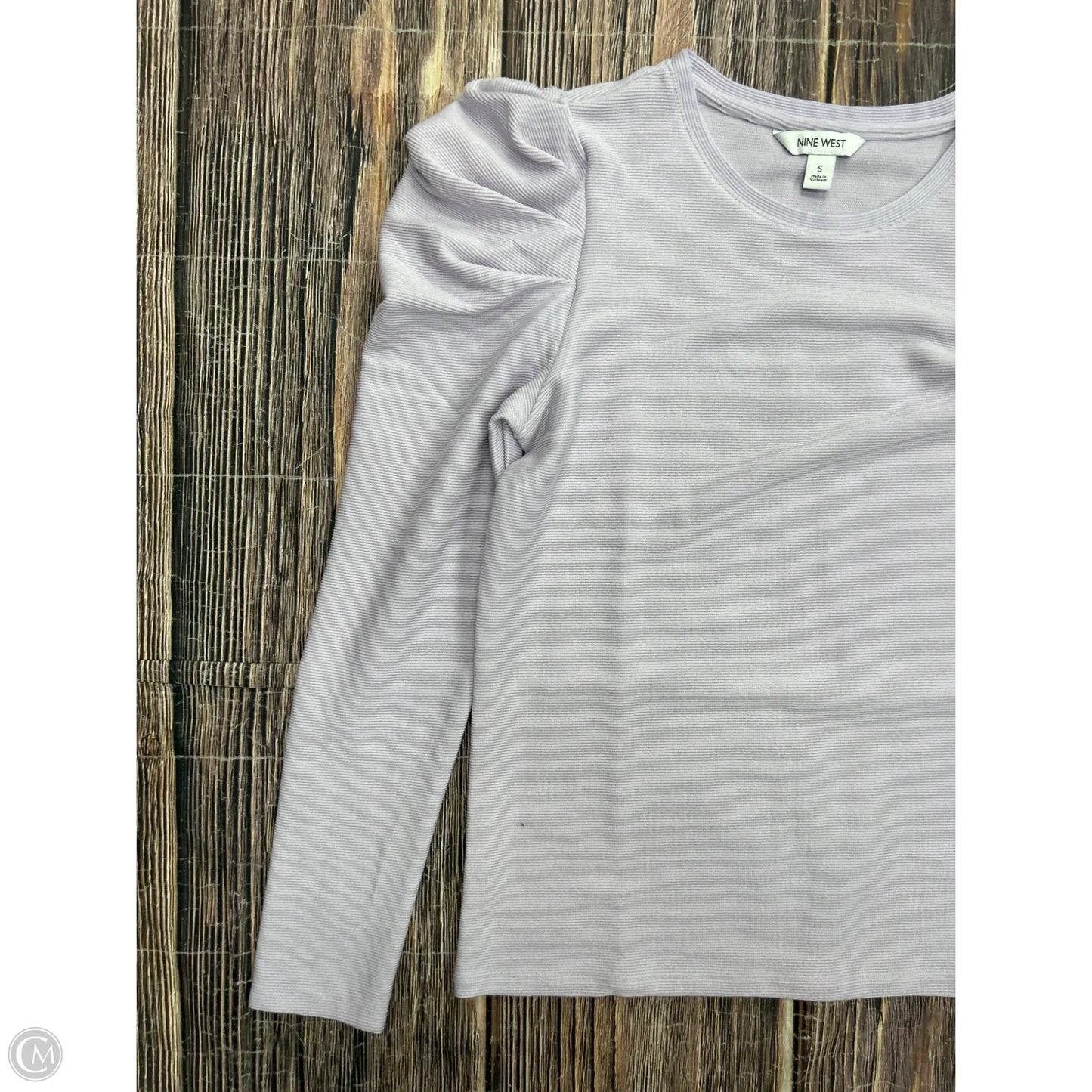 Top Long Sleeve By Nine West In Purple, Size: S