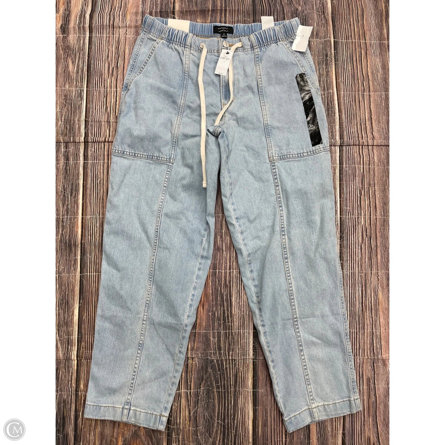 Jeans Straight By Banana Republic In Blue Denim, Size: S