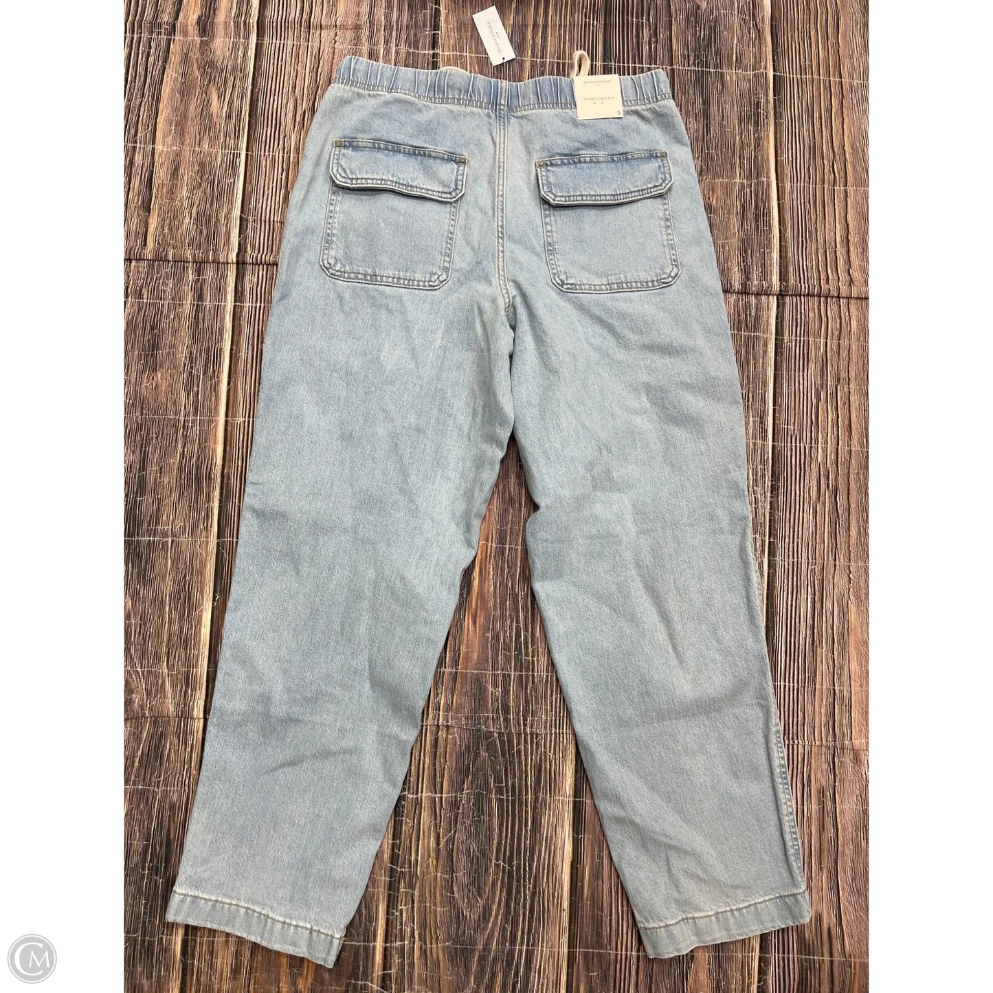 Jeans Straight By Banana Republic In Blue Denim, Size: S
