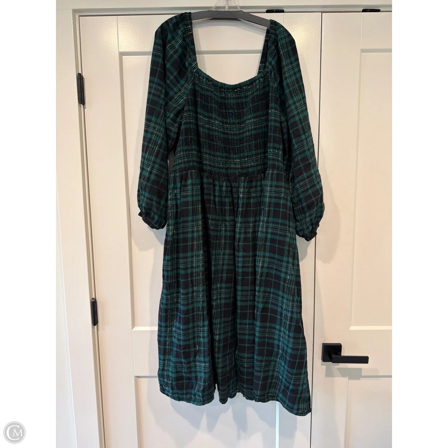 Dress Casual Short By Lane Bryant In Black & Green, Size: 3x