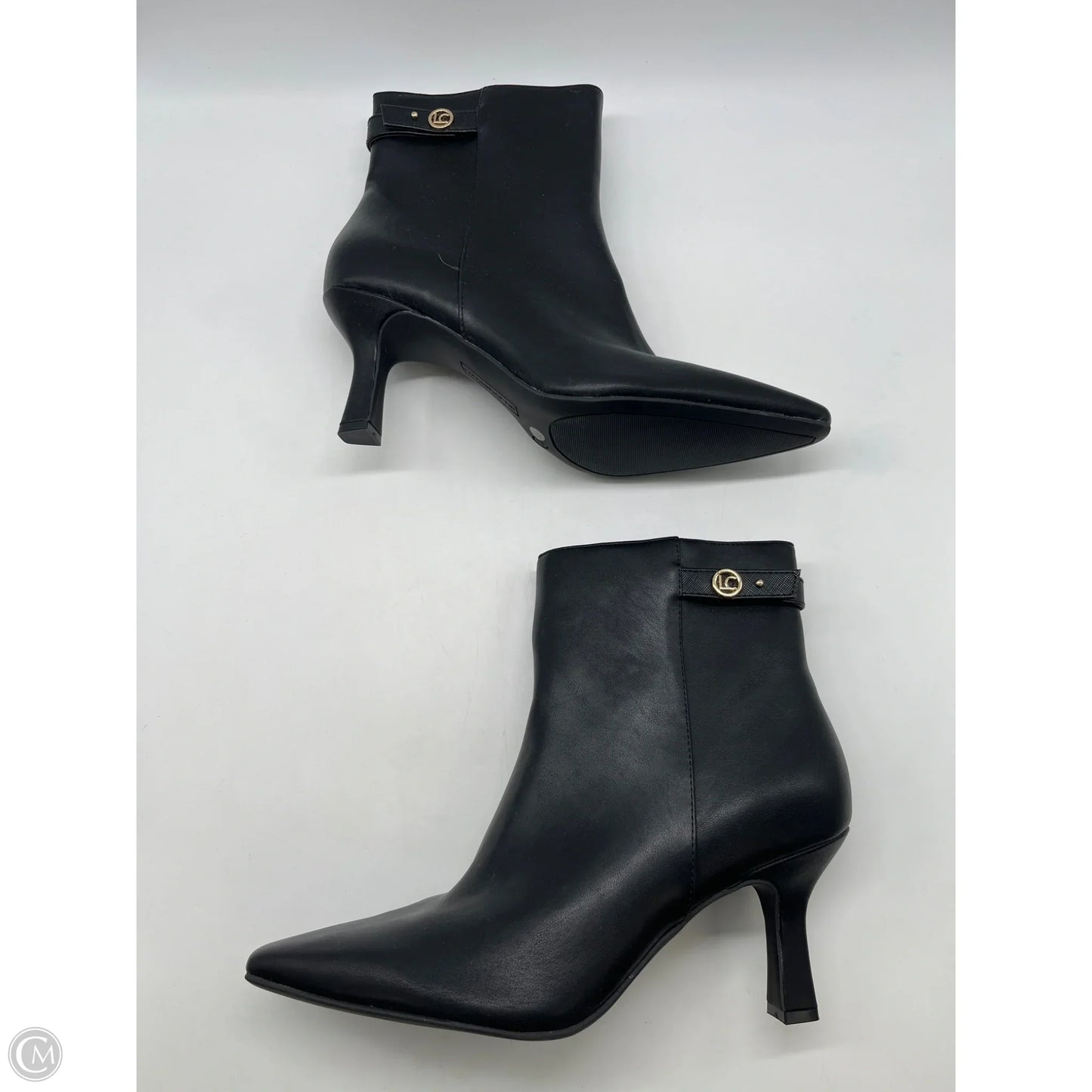 Boots Ankle Heels By Liz Claiborne In Black, Size: 11