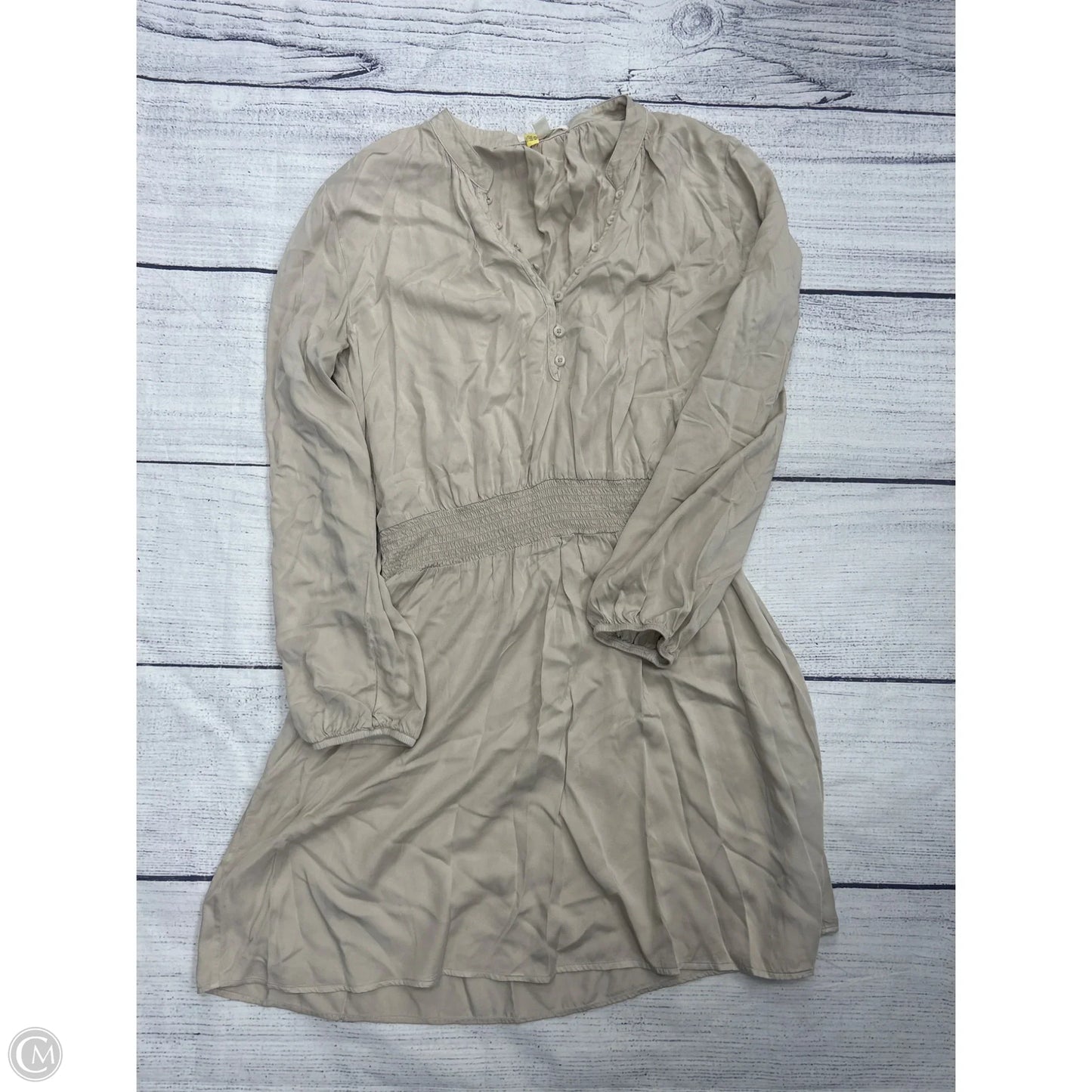 Top Long Sleeve By Cloth & Stone In Tan, Size: M