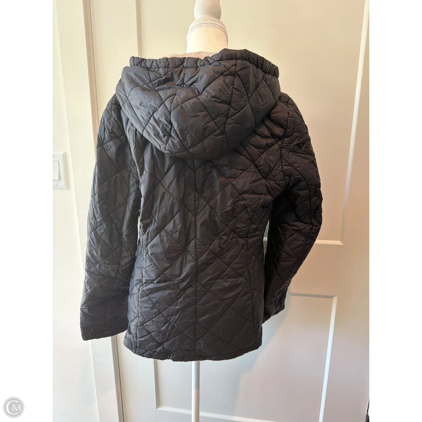 Jacket Puffer & Quilted By Dennis Basso Qvc In Black, Size: M