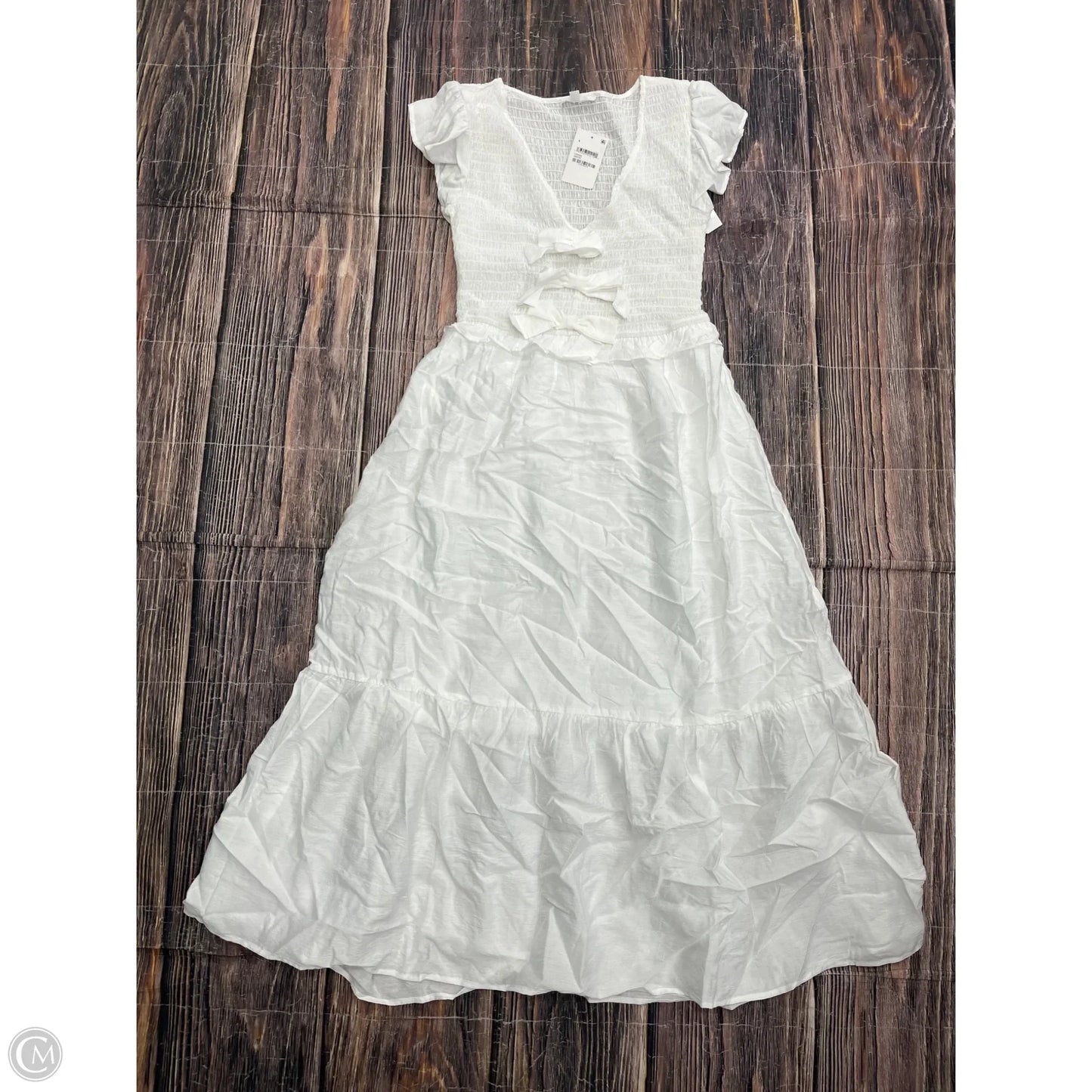 Dress Casual Maxi By Blu Pepper In White, Size: S