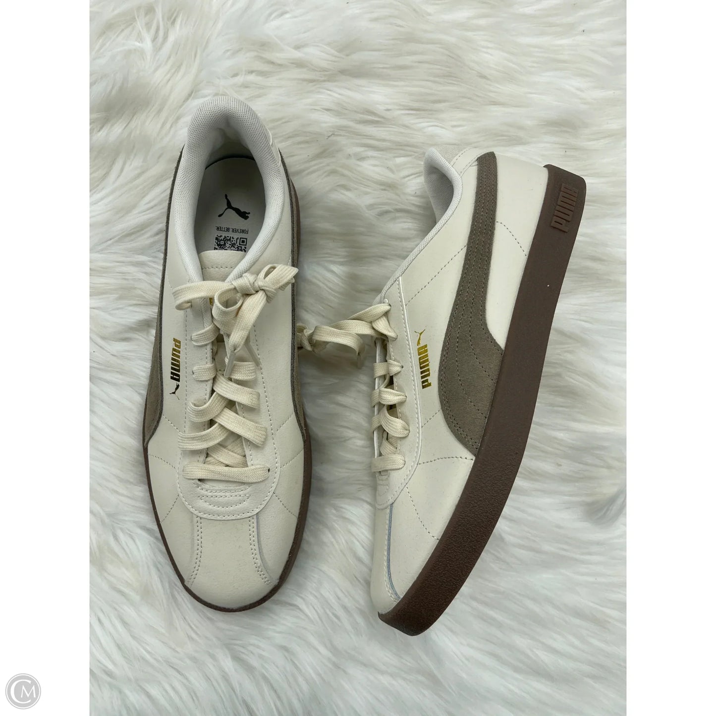 Shoes Sneakers By Puma In Brown & Cream, Size: 10.5