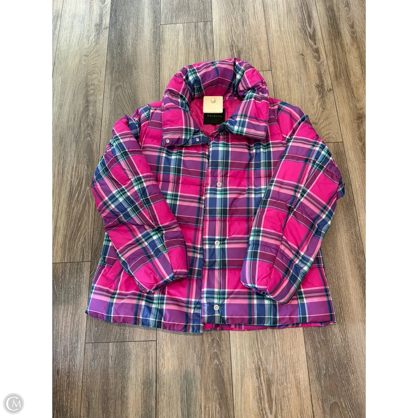 Coat Puffer & Quilted By Talbots In Pink, Size: M