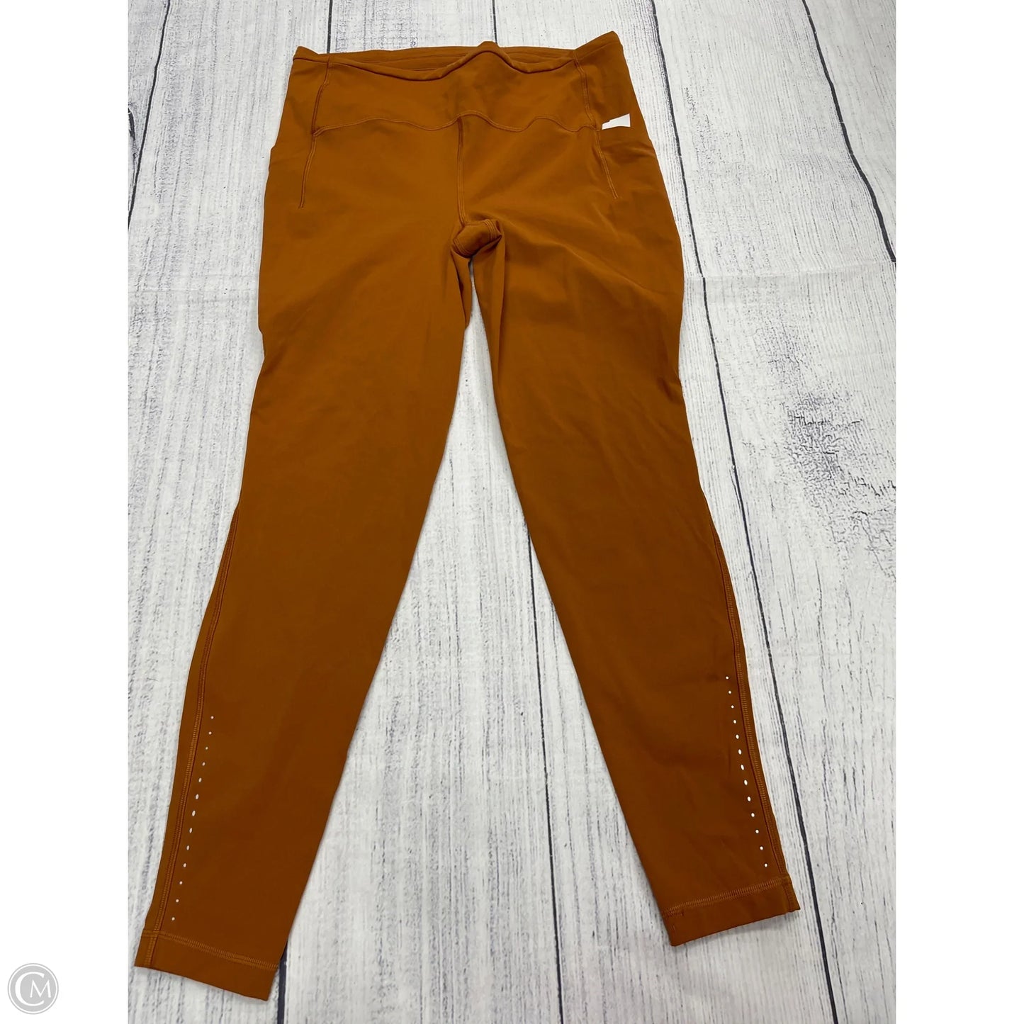 Athletic Leggings By Lululemon In Orange, Size: 12