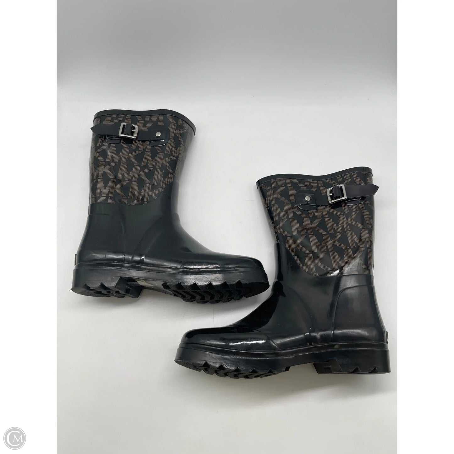 Boots Designer By Michael Kors In Black, Size: 8