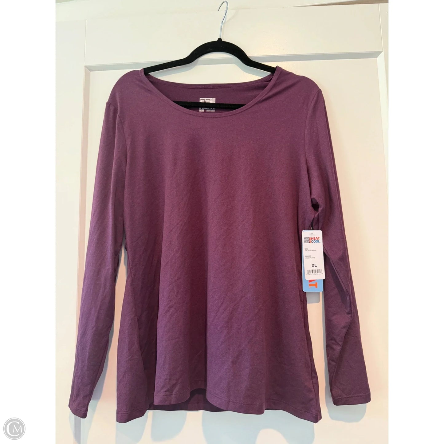 Top Long Sleeve By 32 Degrees In Purple, Size: Xl