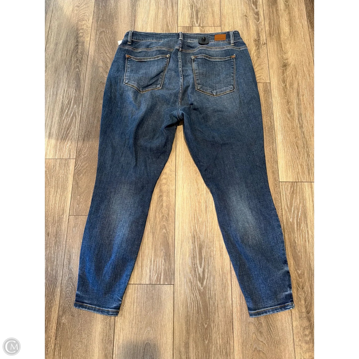 Jeans Skinny By Judy Blue In Blue Denim, Size: 18