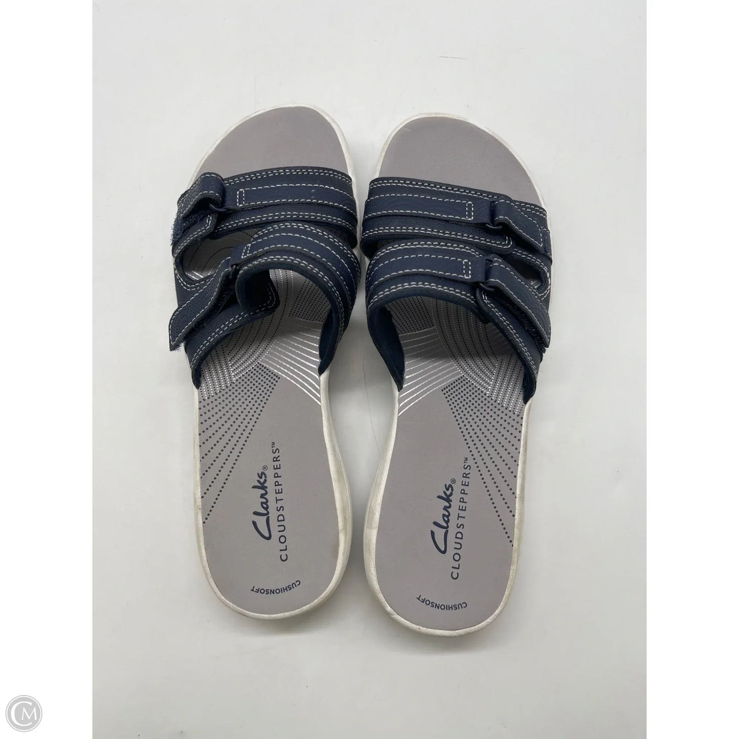 Sandals Flats By Clarks In Navy, Size: 7