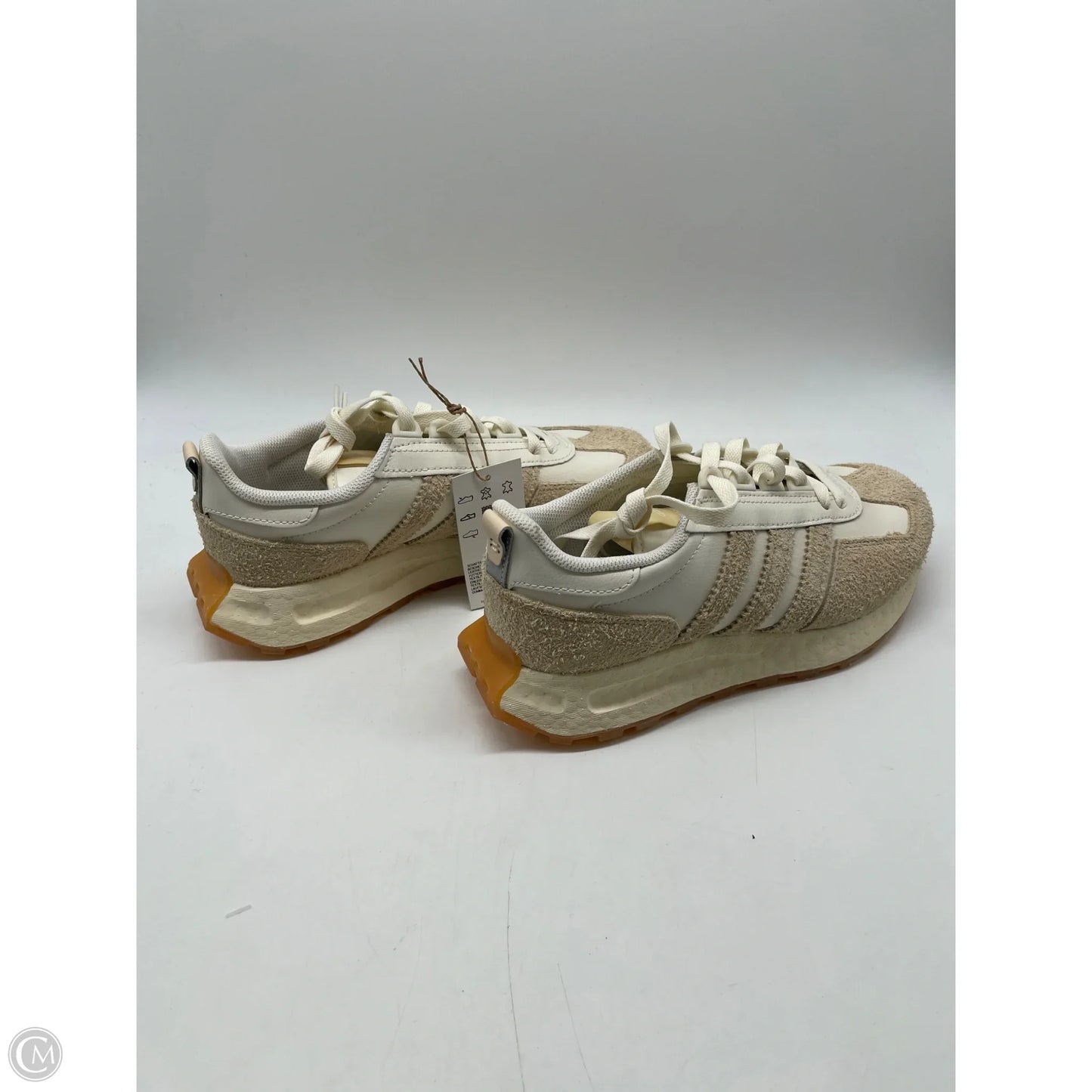 Shoes Sneakers By Adidas In Cream, Size: 7