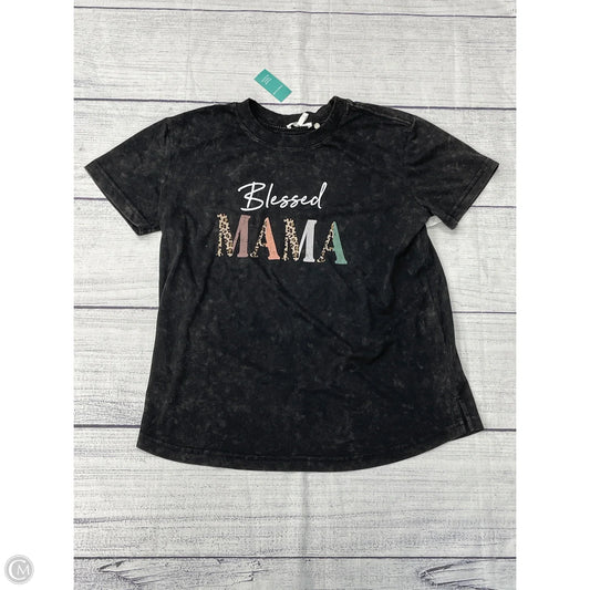 Top Short Sleeve By Maurices In Black, Size: M