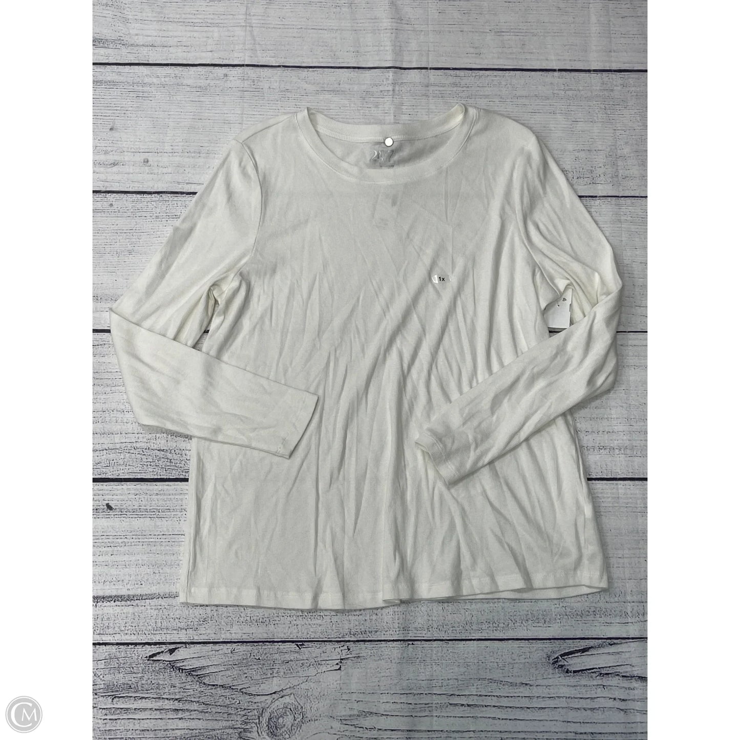 Top Long Sleeve By Maurices In White, Size: 1x