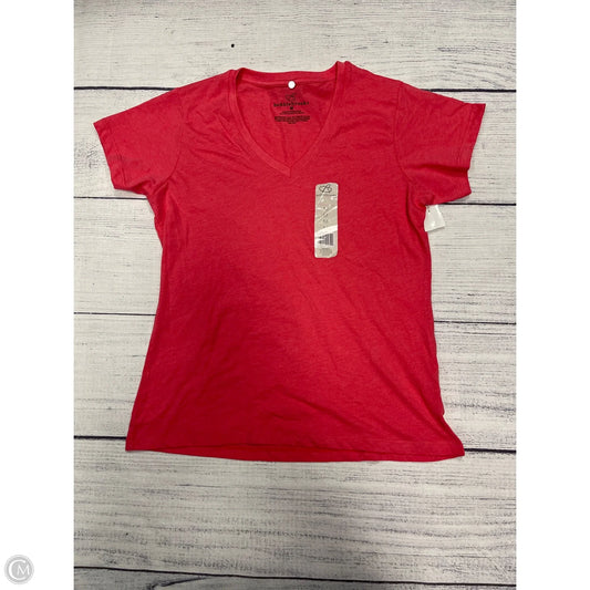 Top Short Sleeve Basic By Bobbie Brooks In Pink, Size: M