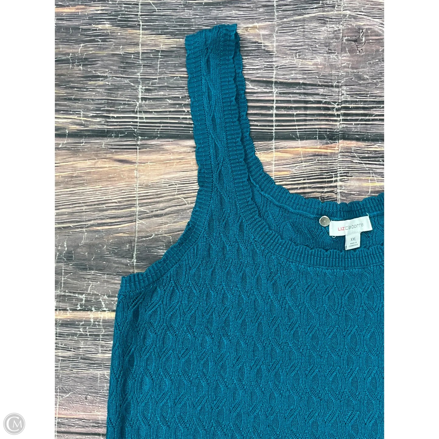 Tank Top By Liz Claiborne In Blue, Size: 2x