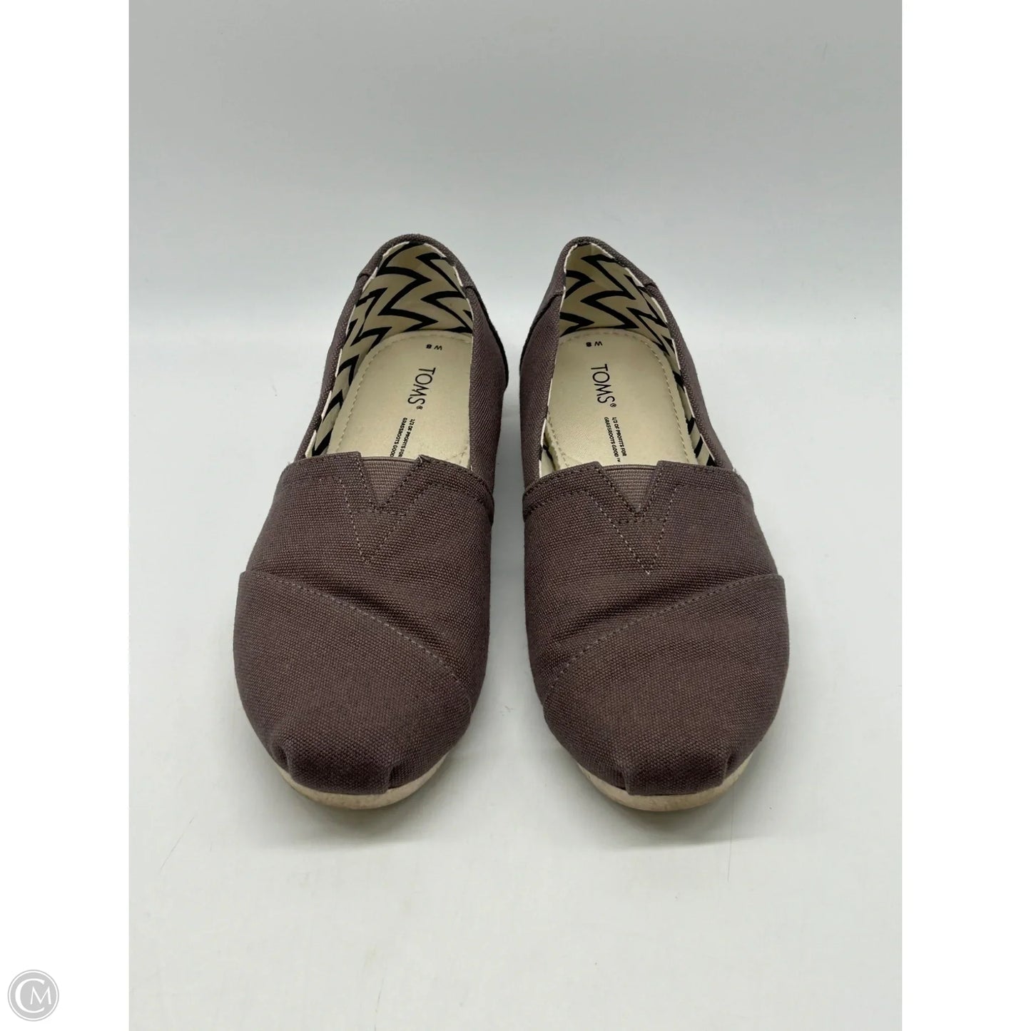 Shoes Flats By Toms In Grey, Size: 8