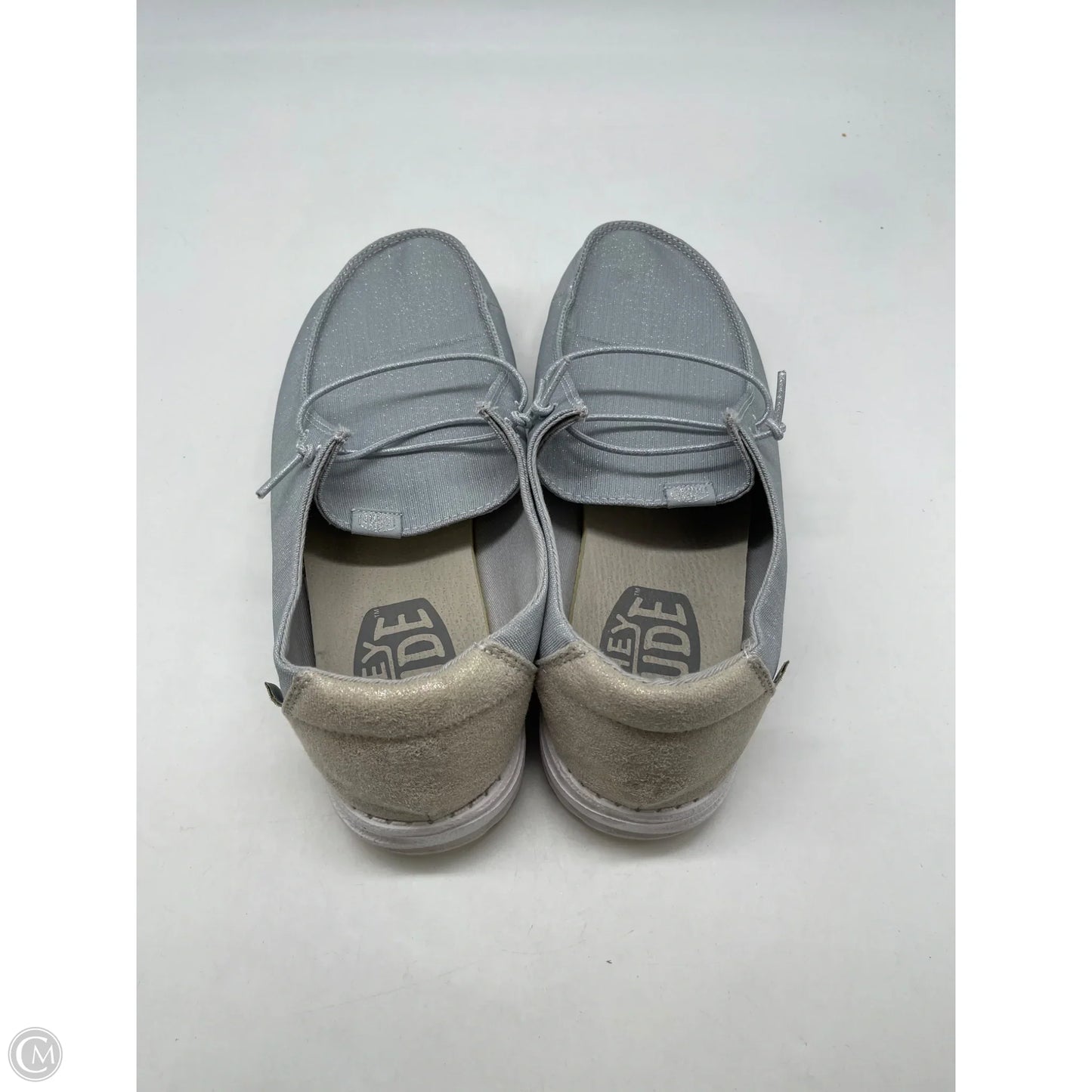 Shoes Athletic By Hey Dude In Grey, Size: 9